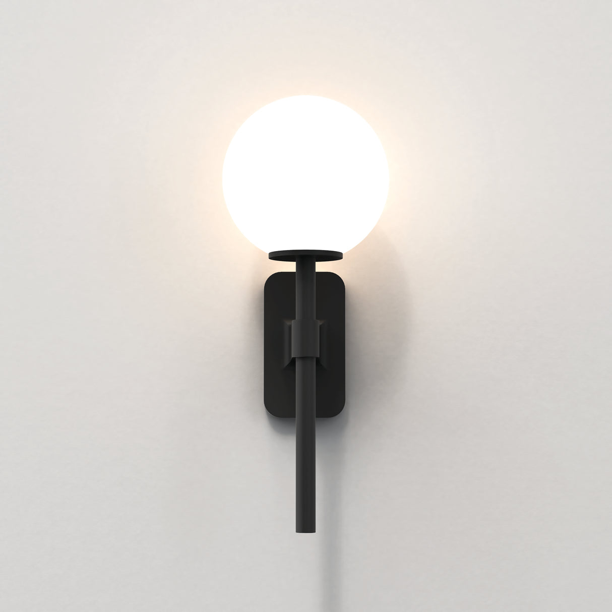 Astro Tacoma Single Matt Black Bathroom Wall Light