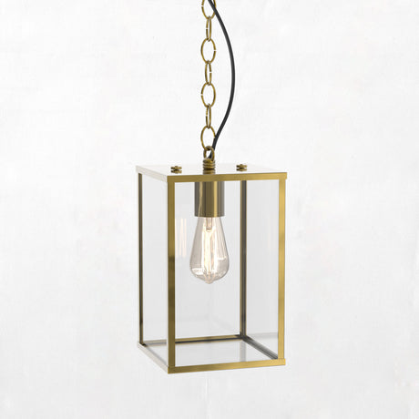 Astro Homefield Pendant 240 Natural Brass Outdoor Pendant Light