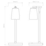 Astro Carlton Desk Matt White Interior Table Light