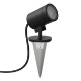 Astro Bayville Spike Spot Textured Black Outdoor Spotlight