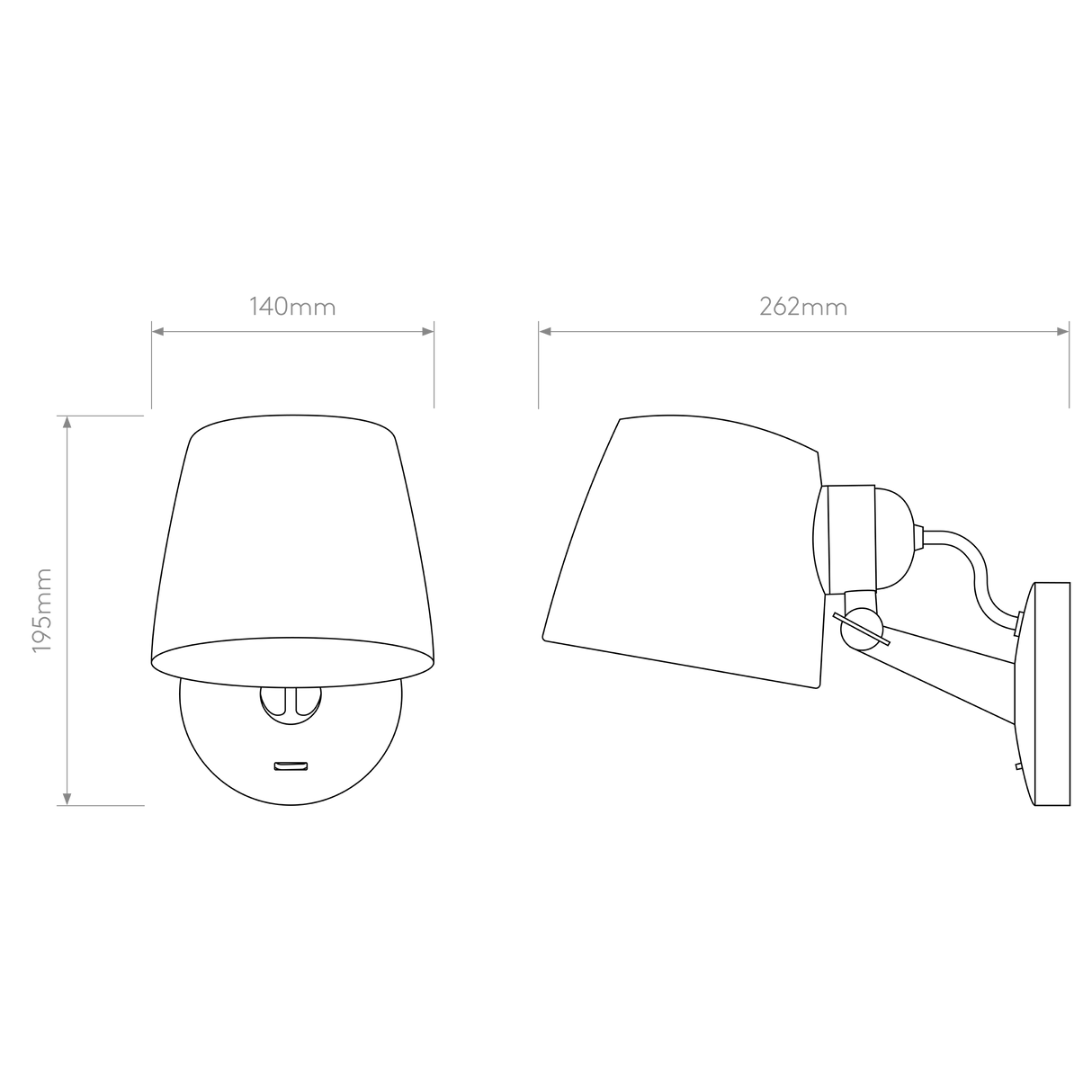 Astro Imari Adjustable Wall Bronze Interior Wall Light