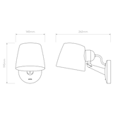 Astro Imari Adjustable Wall Bronze Interior Wall Light