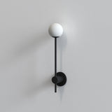 Astro Orb Single Matt Black Bathroom Wall Light