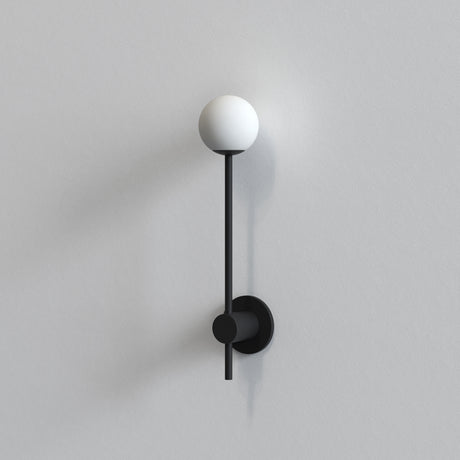 Astro Orb Single Matt Black Bathroom Wall Light