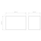 Astro Park Lane Rectangle 400 White Lampshade