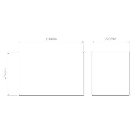 Astro Park Lane Rectangle 400 White Lampshade