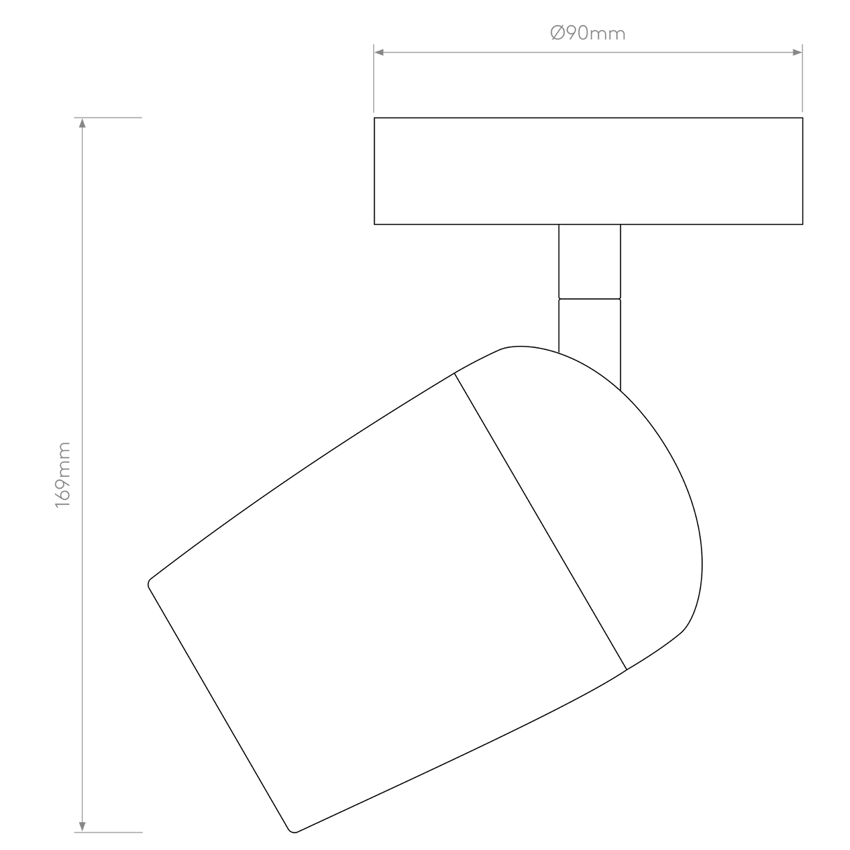 Astro Koto Single Matt White Interior Spotlight