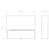 Astro Mori 140 Textured Black Outdoor Marker Light