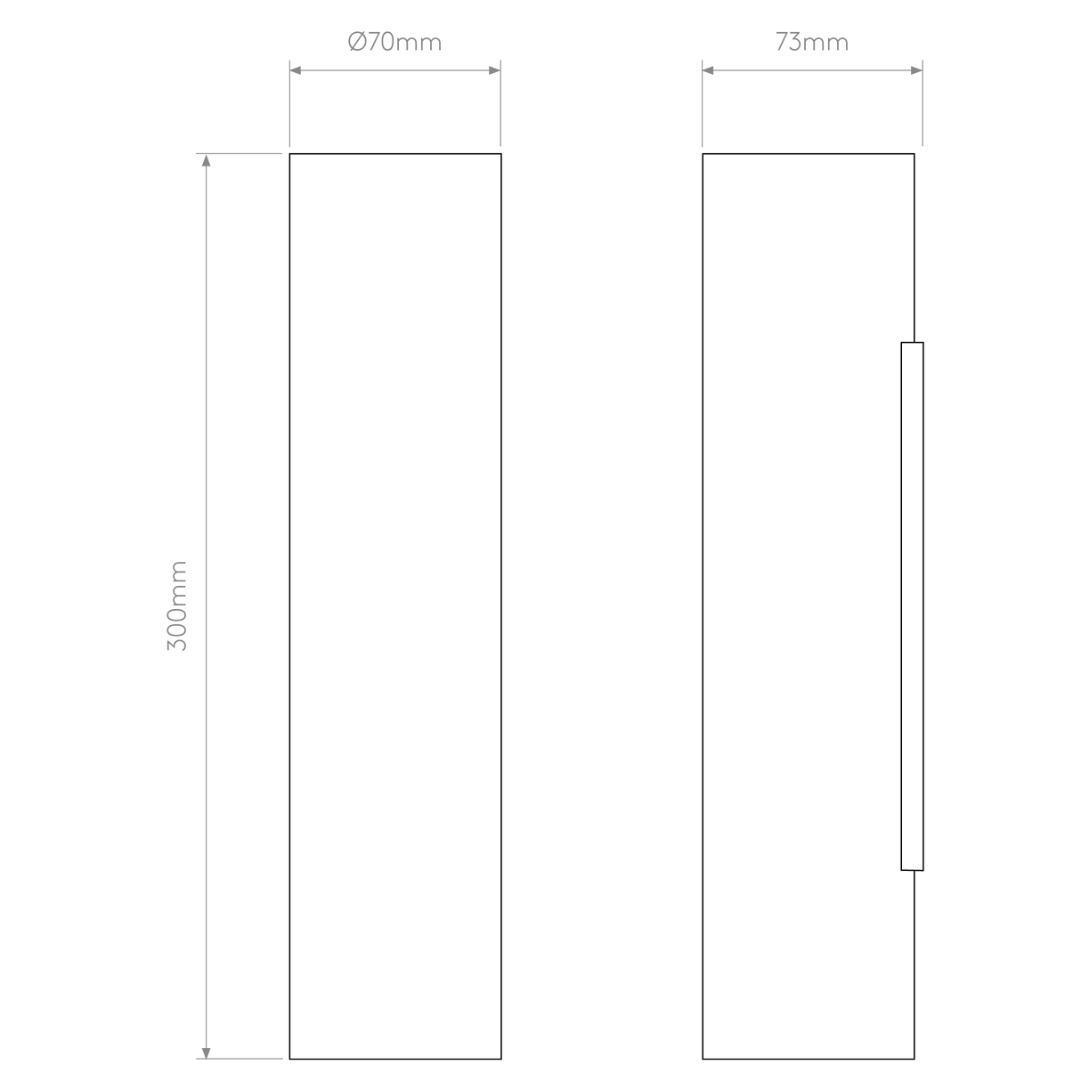 Astro Yuma 300 LED Bronze Interior Wall Light