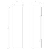 Astro Yuma 300 LED Bronze Interior Wall Light