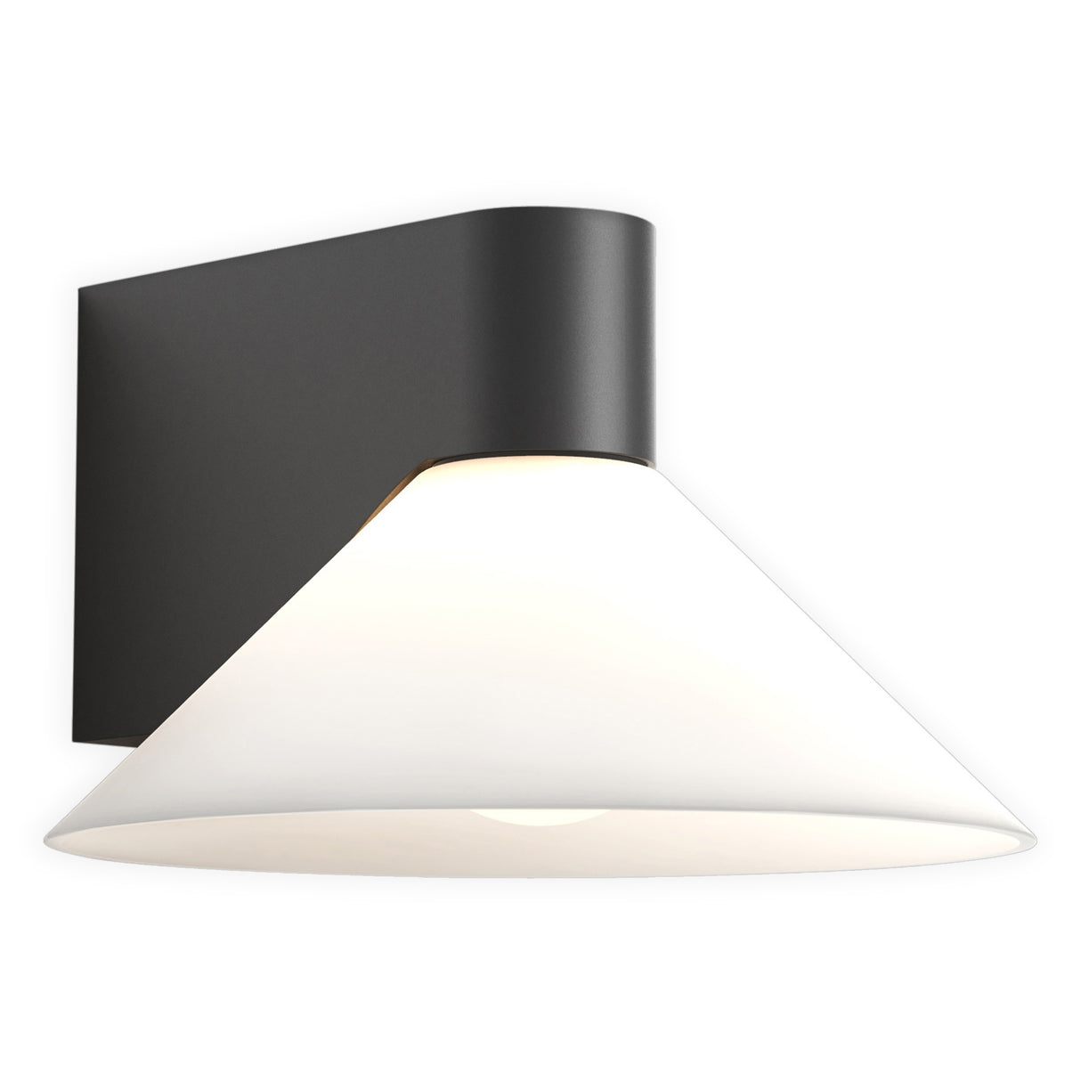 Astro Conic Matt Black Bathroom Wall Light