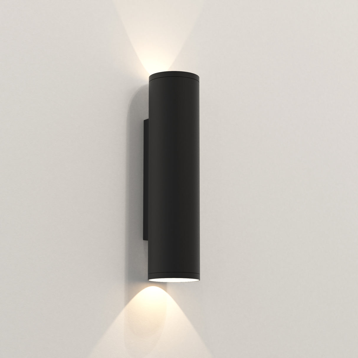 Astro Ava 300 Textured Black Outdoor Wall Light