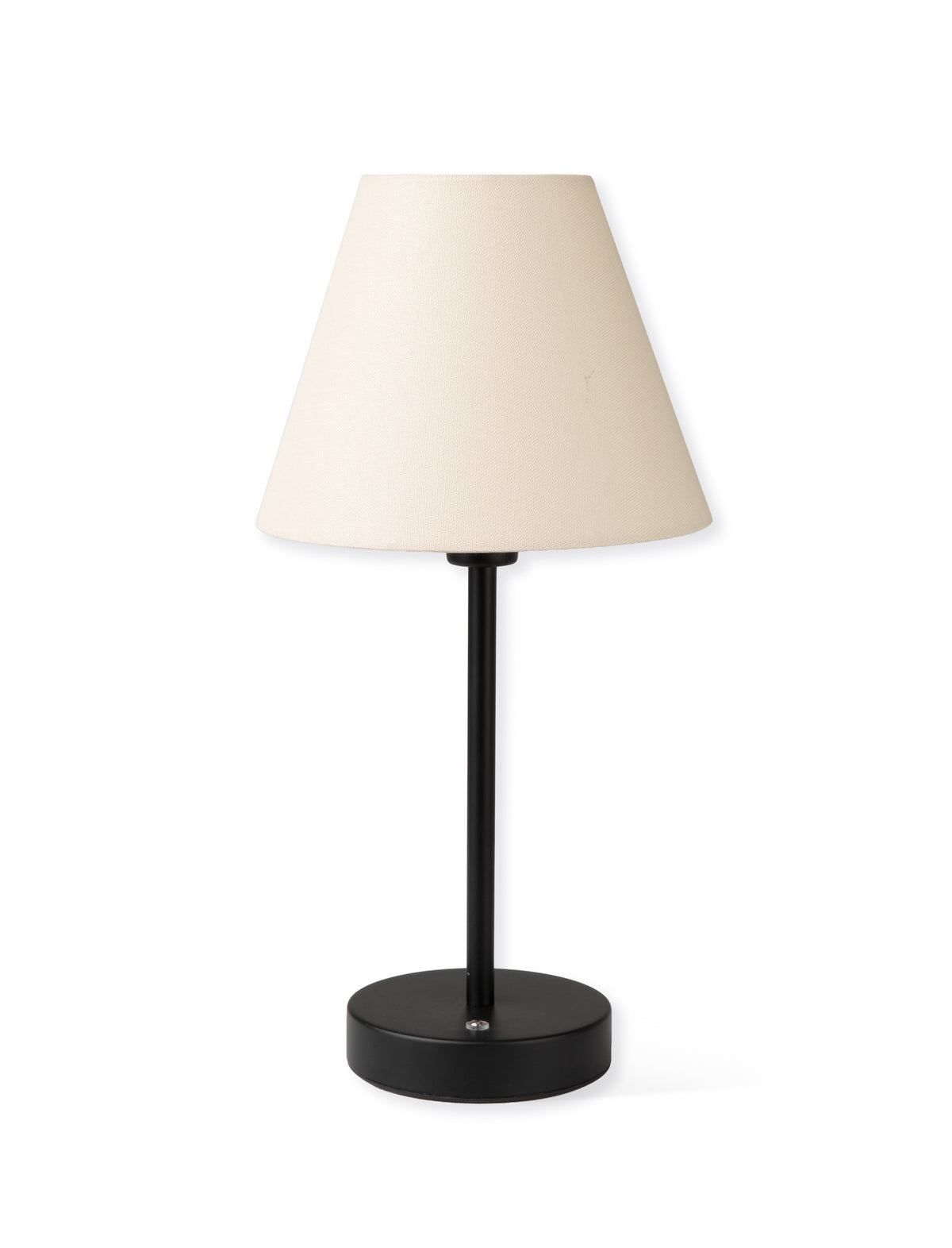 Garden Trading Burleigh Iron Rechargeable USB Table Lamp With Linen Shade