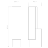 Astro Kyoto LED Matt Black Bathroom Wall Light