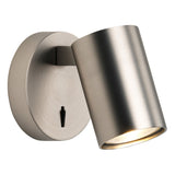 Astro Ascoli Single Switched Matt Nickel Interior Reading Light