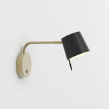 Astro Miura Swing Arm Base Matt Gold Interior Wall Light