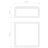 Astro Bronte Matt Black Outdoor Ceiling Light