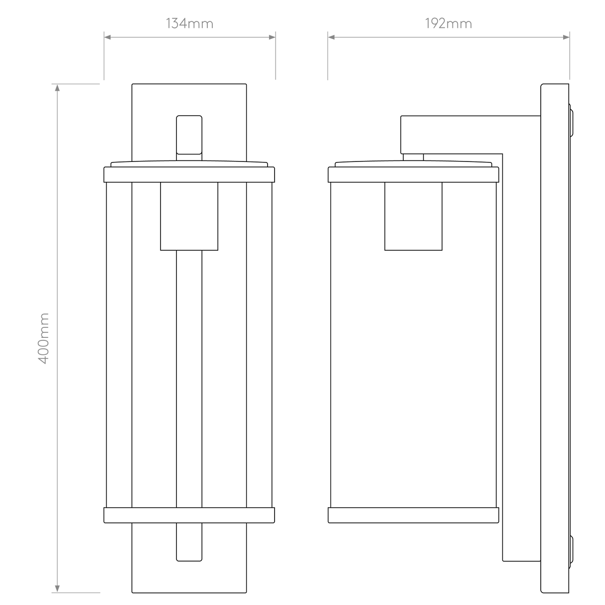 Astro Pimlico 400 Antique Brass Outdoor Wall Light