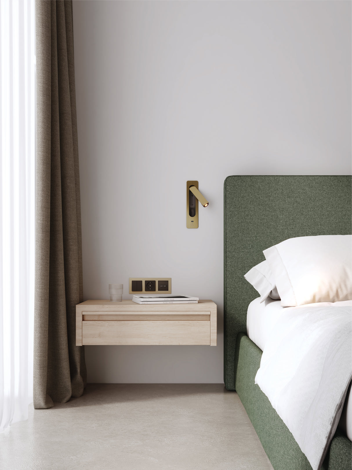 Astro Keta USB C Matt Gold Interior Reading Light