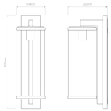 Astro Pimlico 500 Antique Brass Outdoor Wall Light