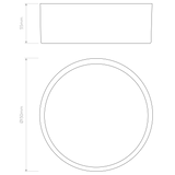 Astro Kea 150 Round Textured White Outdoor Wall/Ceiling