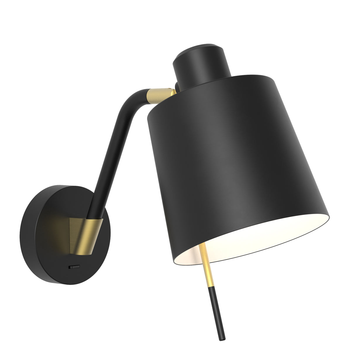 Astro Edward Wall Base Switched Matt Black Interior Wall Light