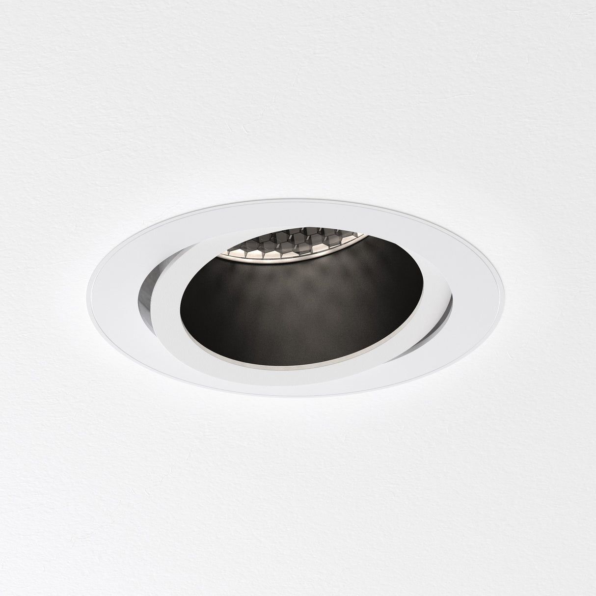 Astro Pinhole Slimline Round Flush Adjustable Fire-Rated Matt White Interior Downlight