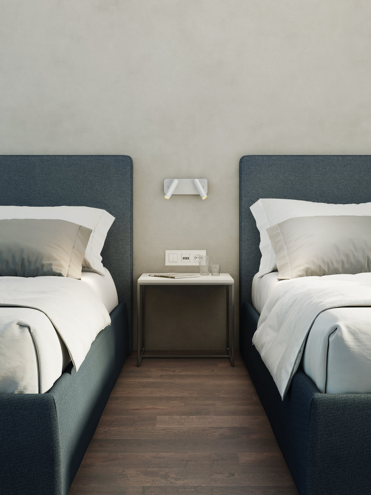 Astro Enna Twin Matt White Interior Reading Light