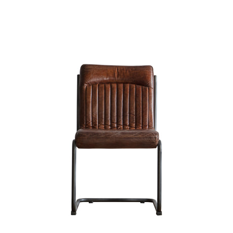 Amos Capri Leather Chair Brown  –  from Amos Lighting + Home