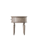 Amos Mustique Round 1 Drawer Side Table  –  from Amos Lighting + Home