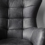 Amos Bristol Swivel Chair Antique Ebony  –  from Amos Lighting + Home