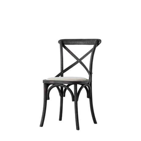 Amos Cafe Chair Black Linen (2pk) from Amos Lighting + Home