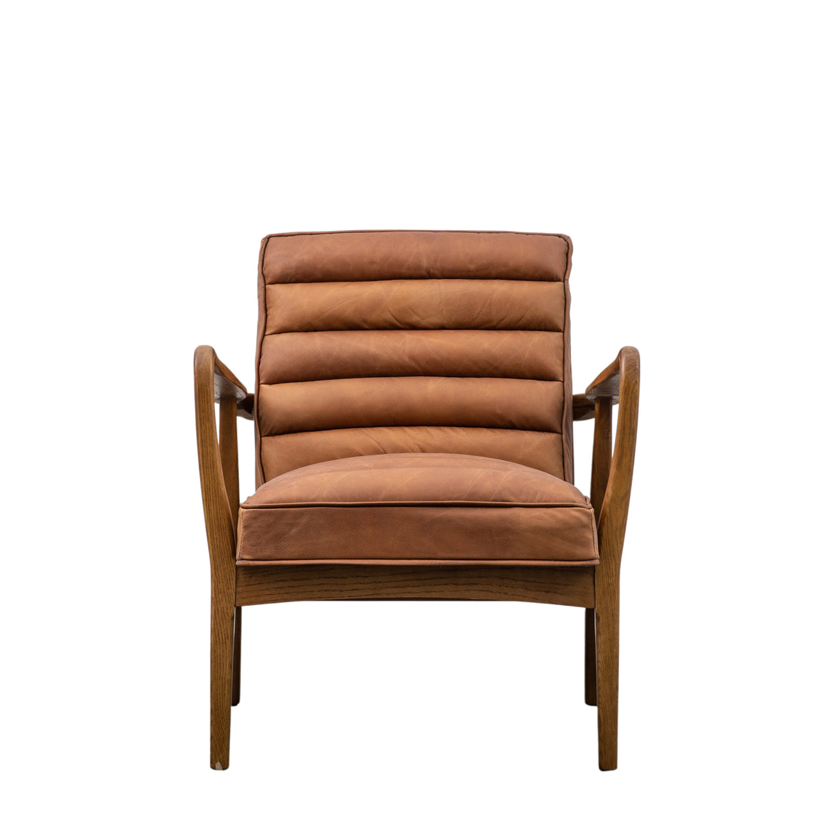 Amos Datsun Armchair Vintage Brown Leather from Amos Lighting + Home