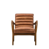 Amos Datsun Armchair Vintage Brown Leather from Amos Lighting + Home