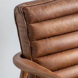 Amos Datsun Armchair Vintage Brown Leather from Amos Lighting + Home