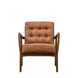 Amos Humber Armchair Vintage Brown Leather –  from Amos Lighting + Home