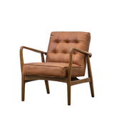 Amos Humber Armchair Vintage Brown Leather –  from Amos Lighting + Home