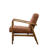 Amos Humber Armchair Vintage Brown Leather –  from Amos Lighting + Home