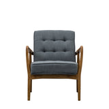 Amos Humber Armchair Dark Grey Linen  –  from Amos Lighting + Home