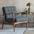 Amos Humber Armchair Dark Grey Linen  –  from Amos Lighting + Home