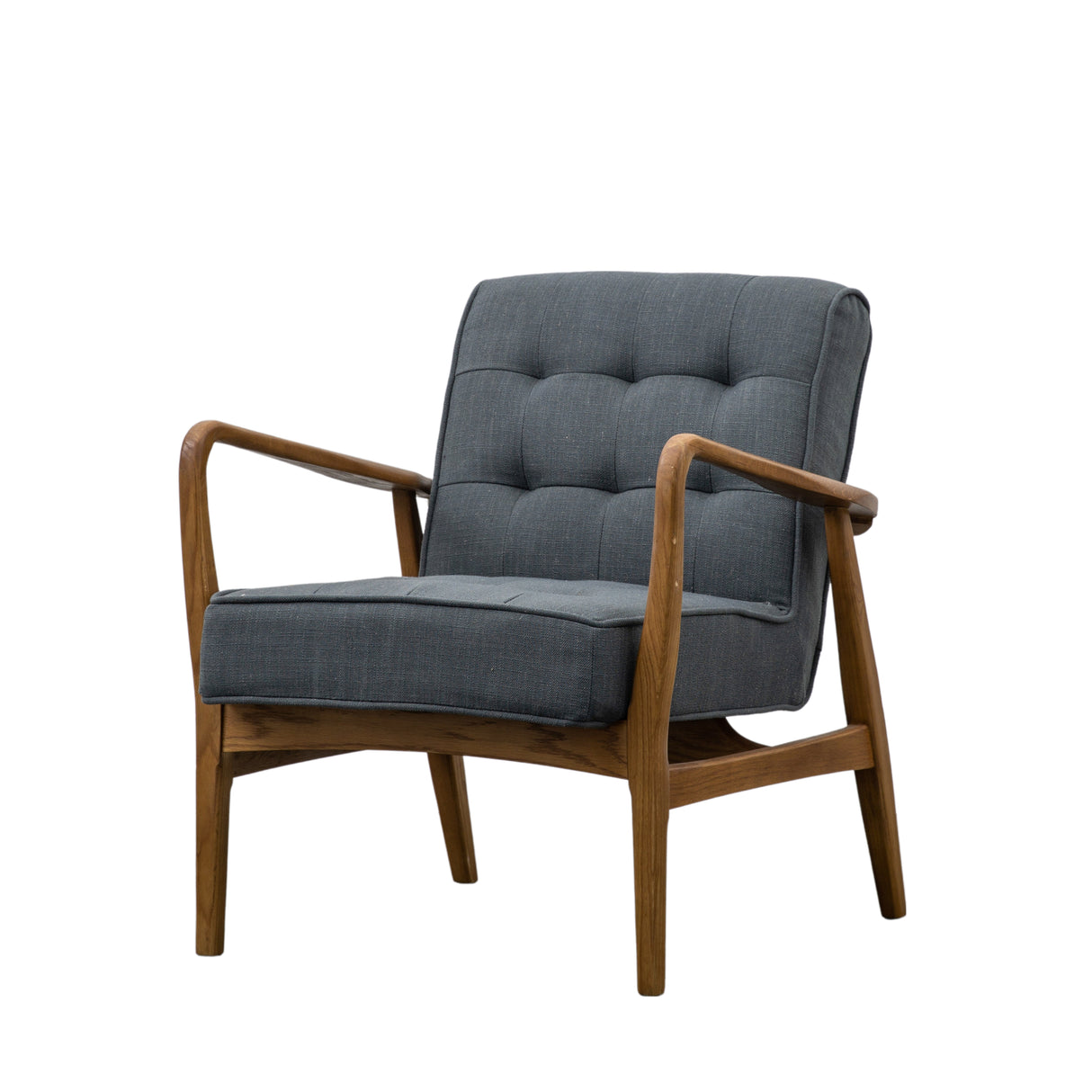 Amos Humber Armchair Dark Grey Linen  –  from Amos Lighting + Home