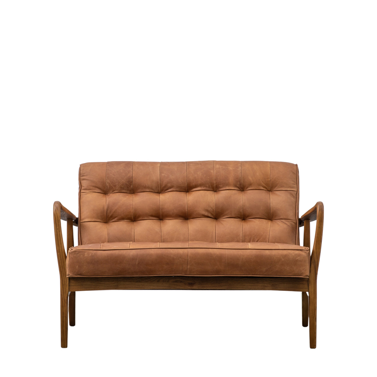 Amos Humber 2 Seater Sofa Vintage Brown Leather –  from Amos Lighting + Home