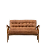 Amos Humber 2 Seater Sofa Vintage Brown Leather –  from Amos Lighting + Home