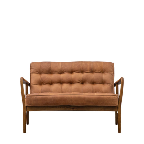 Amos Humber 2 Seater Sofa Vintage Brown Leather –  from Amos Lighting + Home