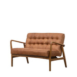 Amos Humber 2 Seater Sofa Vintage Brown Leather –  from Amos Lighting + Home