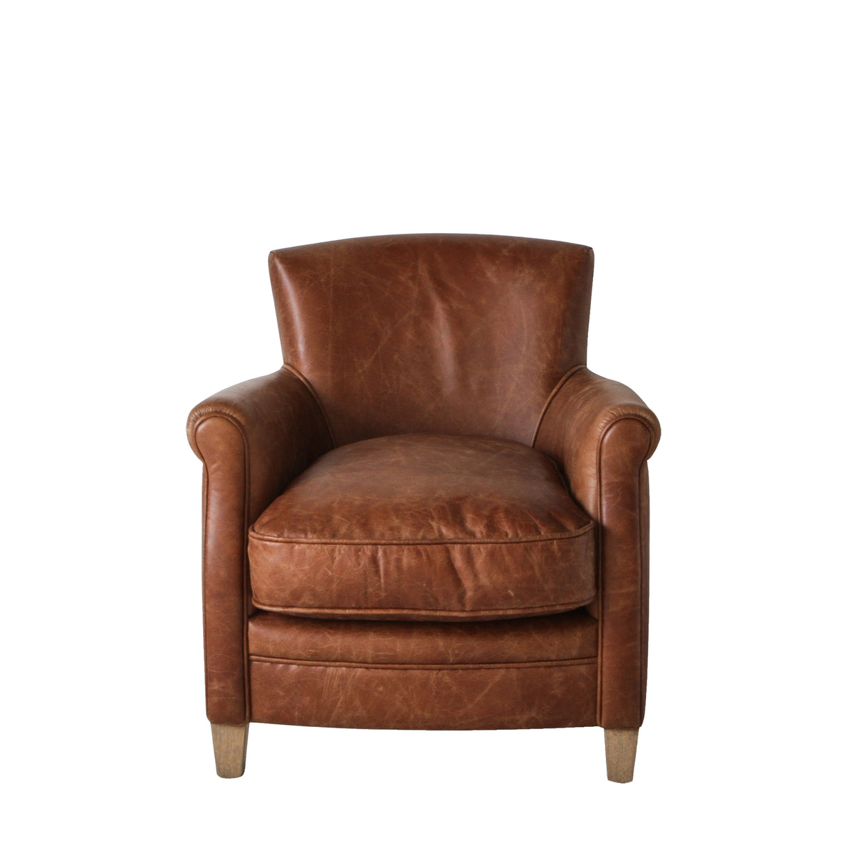 Amos Mr. Paddington Chair Vintage Brown Leather  –  from Amos Lighting + Home