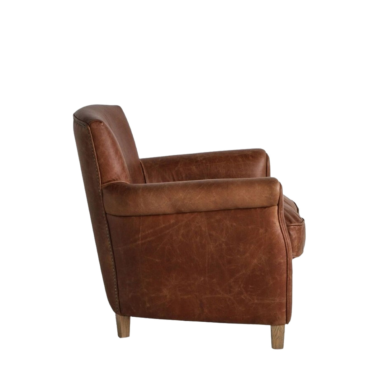 Amos Mr. Paddington Chair Vintage Brown Leather  –  from Amos Lighting + Home