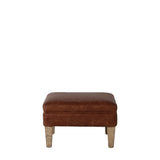 Amos Mr. Paddington Stool Vintage Brown Leather  –  from Amos Lighting + Home