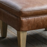 Amos Mr. Paddington Stool Vintage Brown Leather  –  from Amos Lighting + Home