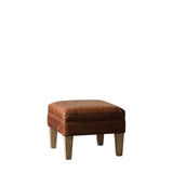 Amos Mr. Paddington Stool Vintage Brown Leather  –  from Amos Lighting + Home